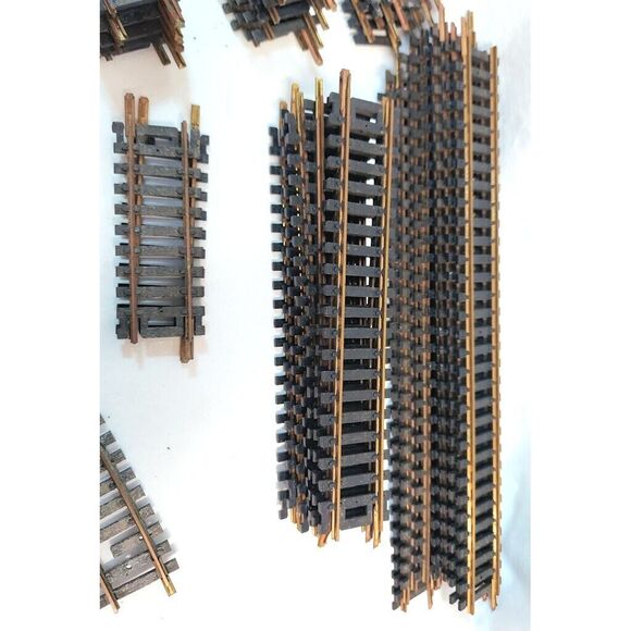 Atlas Snap Track Huge Lot 51 pc Vintage HO Gauge Scale Brass - Picture 4 of 6